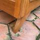 Vintage chest of drawers with compass feet