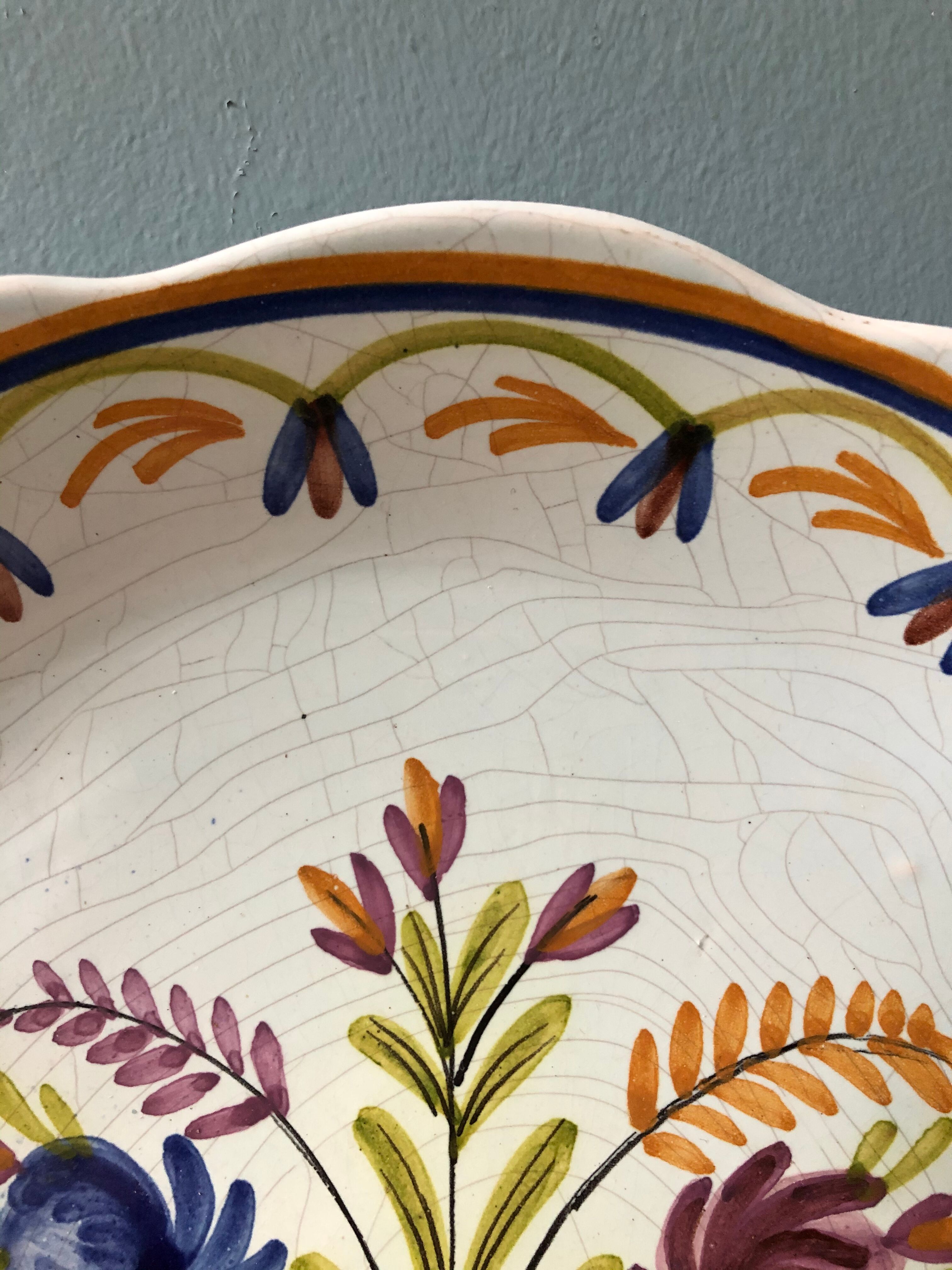 Old Nevers Handmade Plate