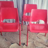 Set of 4 school chairs