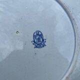 6 assiettes Gien série monogramme « 2nd choix »