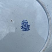 6 assiettes Gien série monogramme « 2nd choix »
