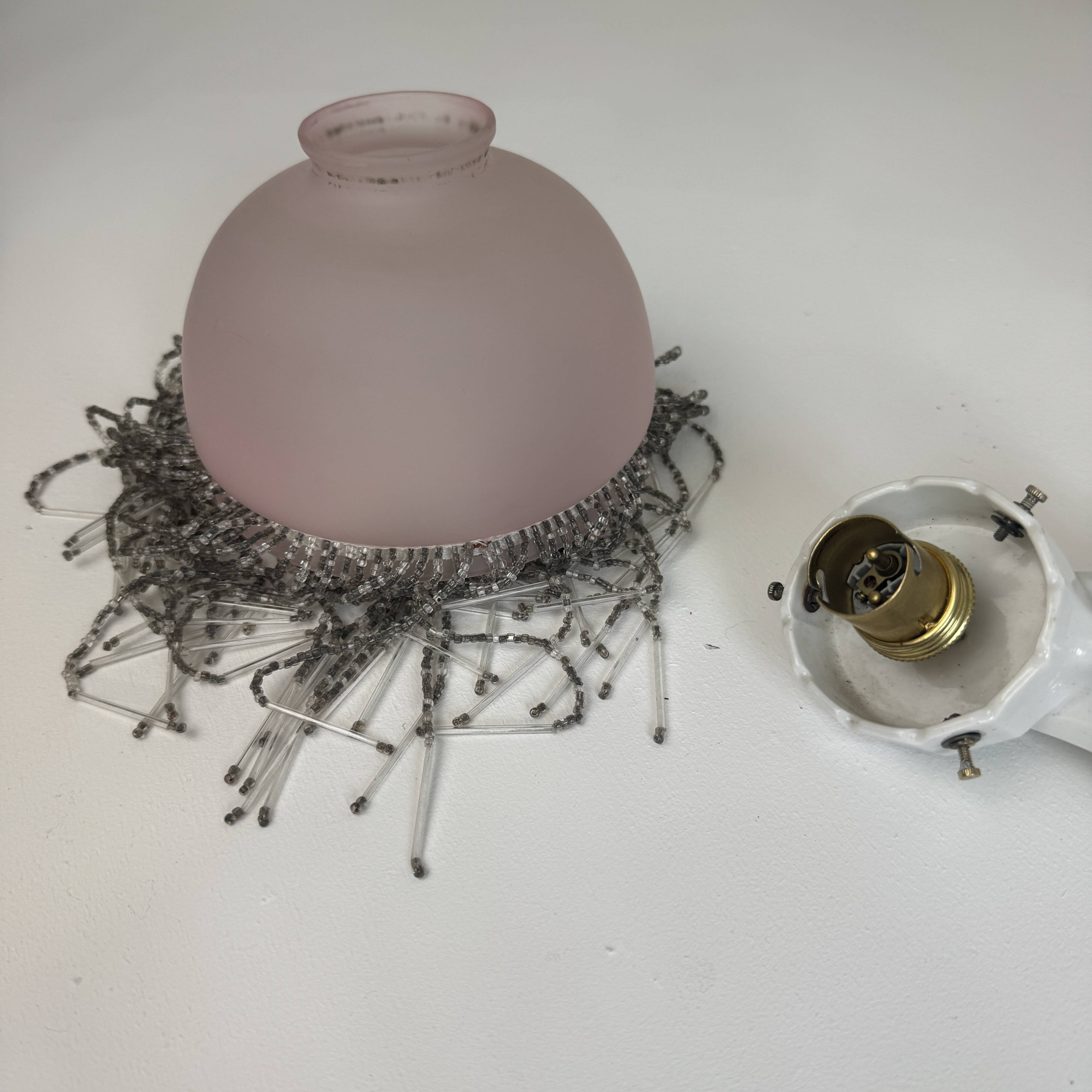 Old small art deco wall light