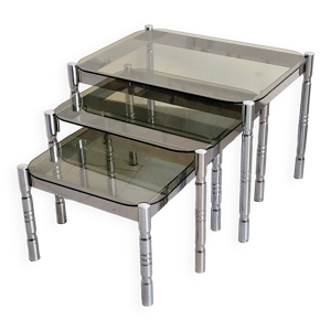 Suite de 3 tables gigognes