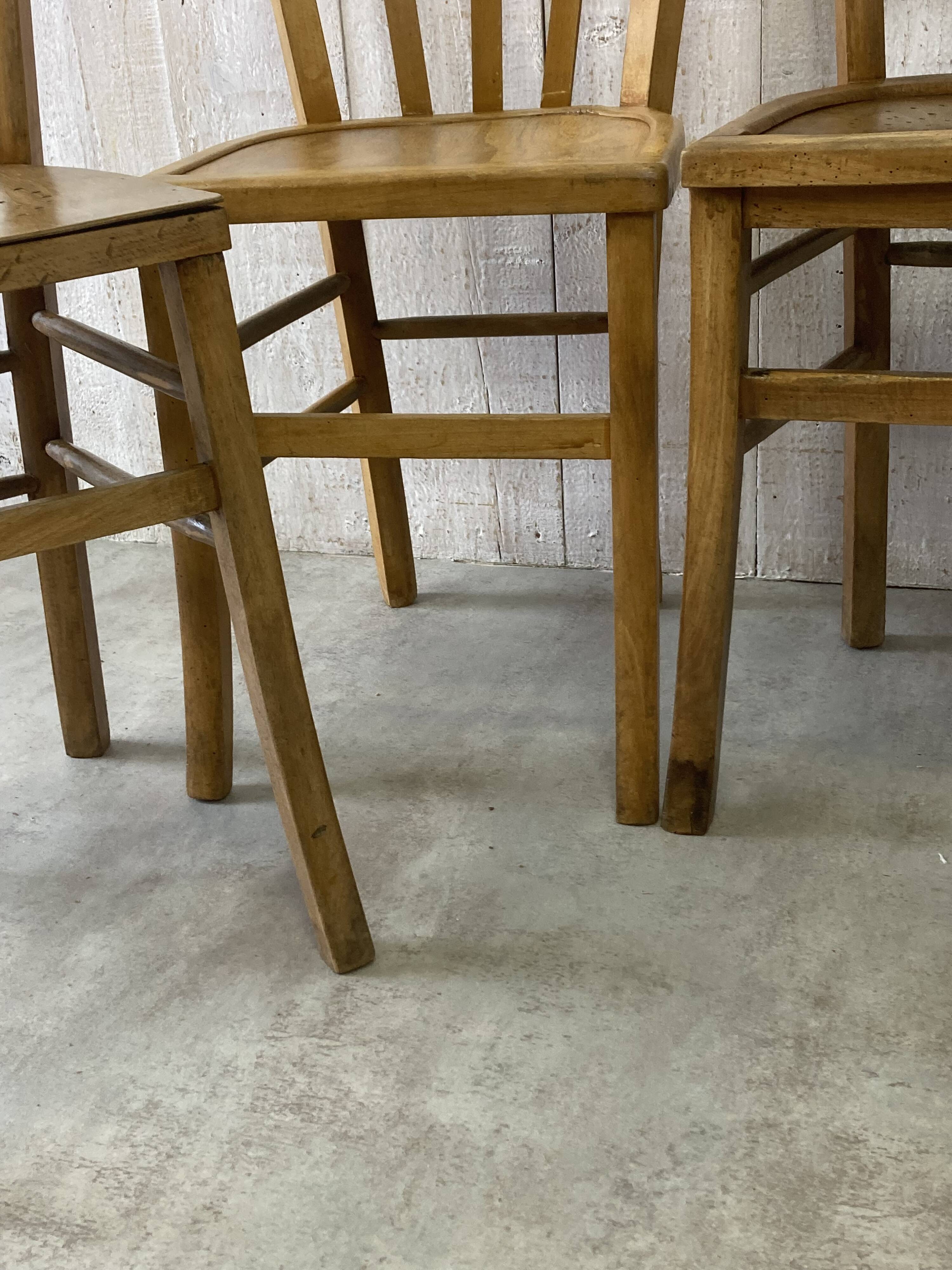Set of 4 mismatched bistro chairs (Luterna...)