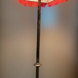 Lámpara de pie de hierro forjado, años 60