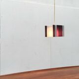 Mid-century space style acrylic cube pendant lamp, 1960s