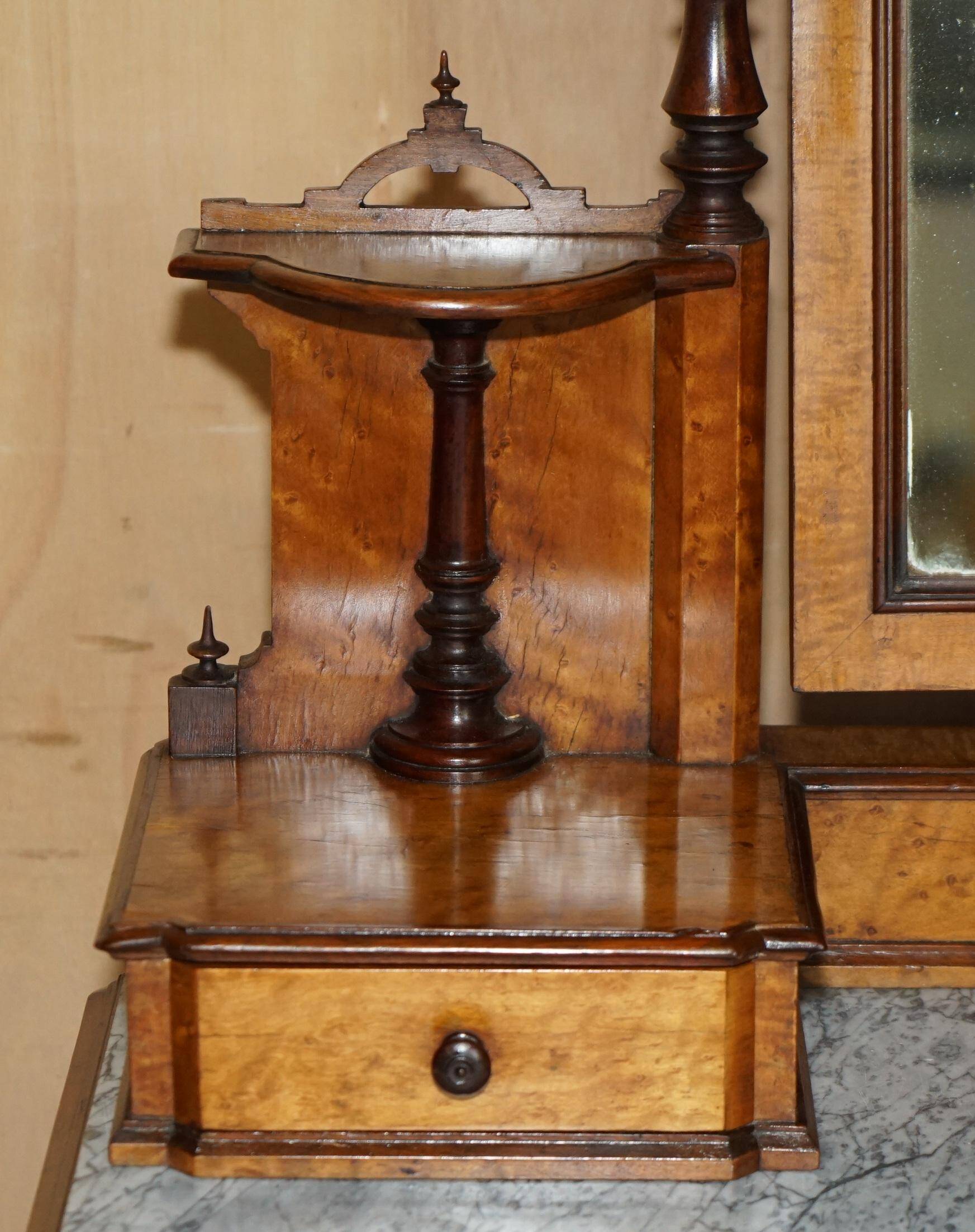 Victorian Hairdresser in Amboyna and Ebony Restored