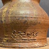 Pitcher in stoneware of the Borne signed B. Fabre