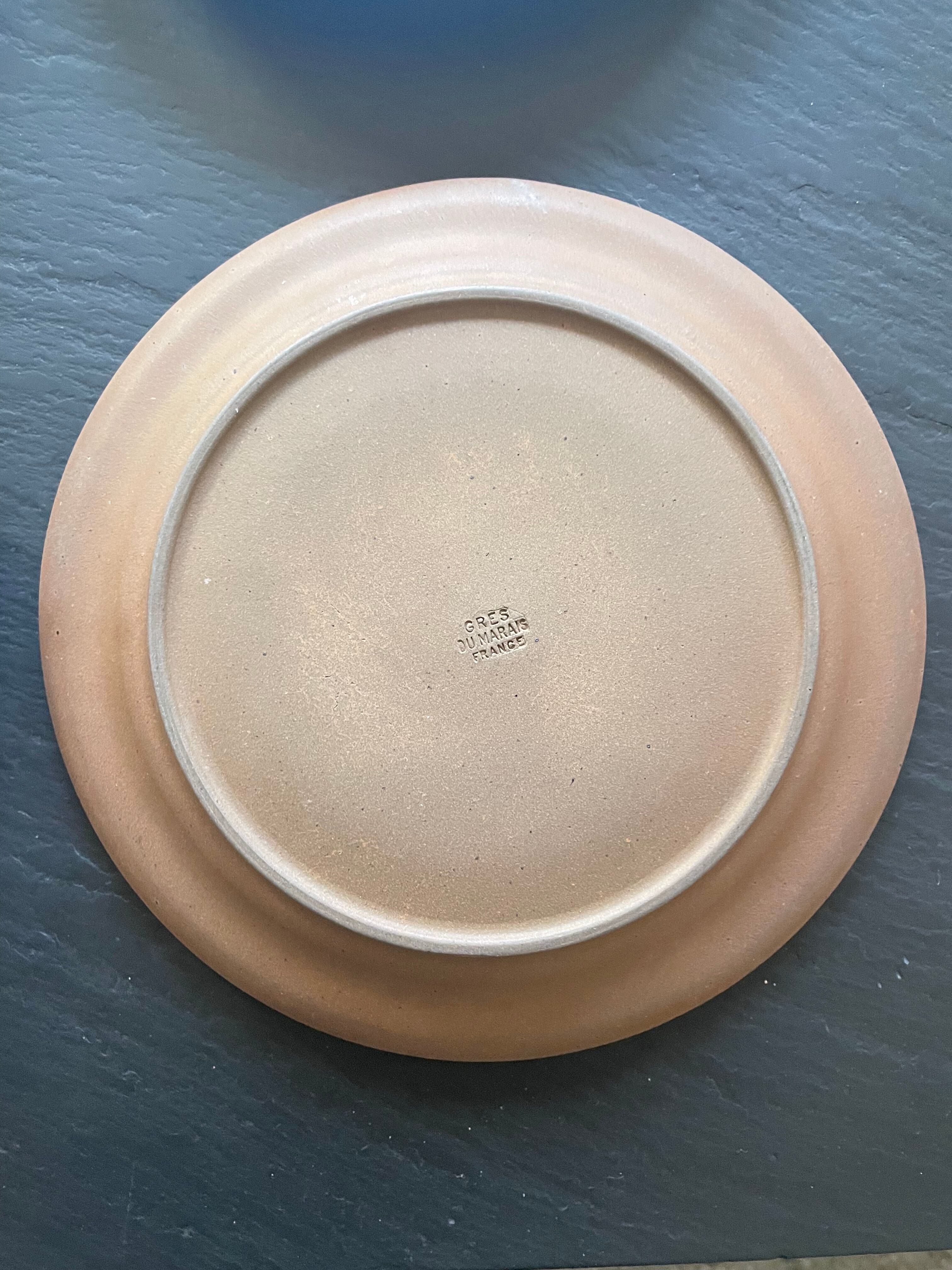Lot de 6 assiettes grès du Marais