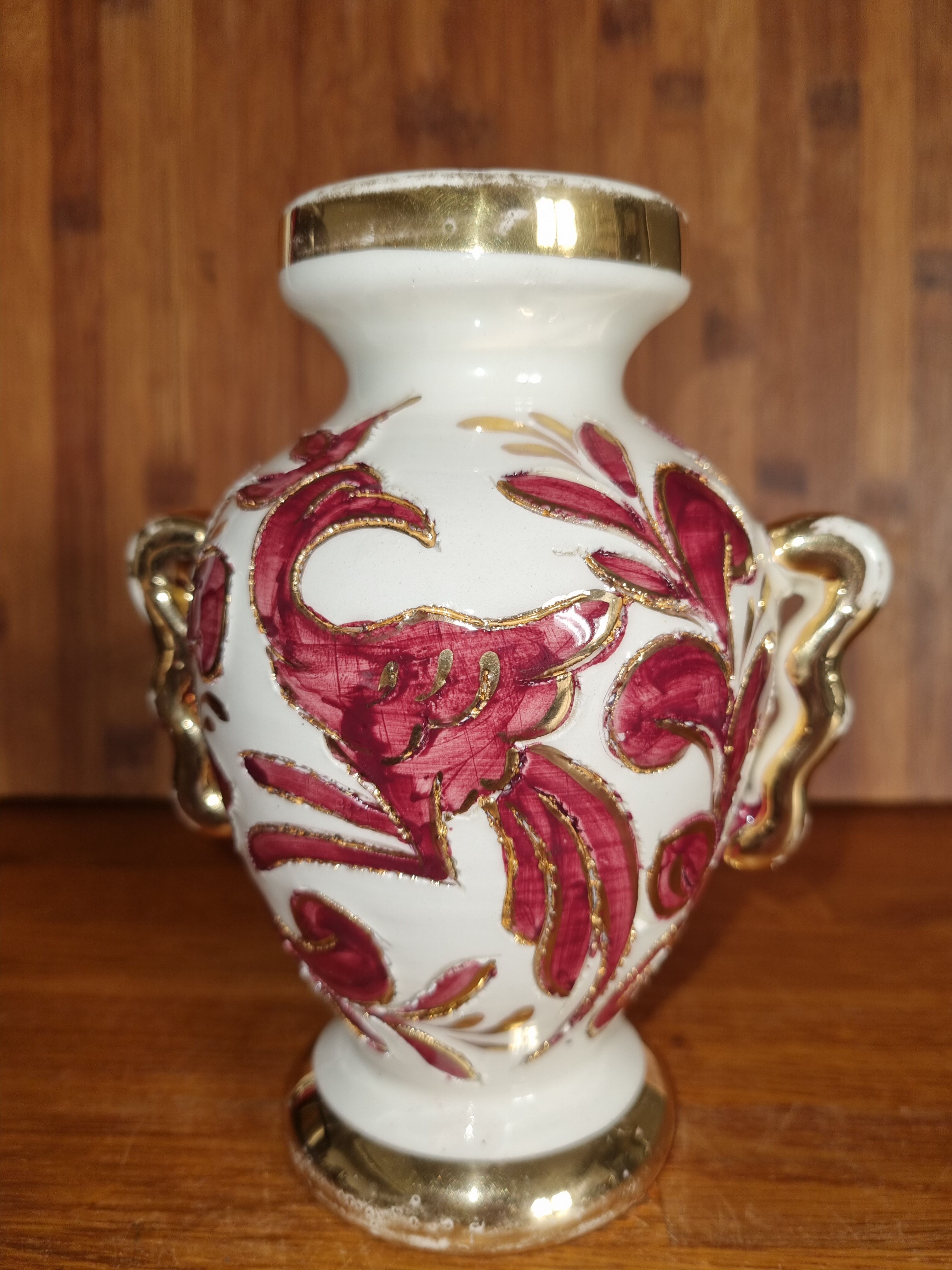 Vintage vase signed Pugi in Vallauris 50s - 60s