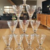 10 vintage wine glasses