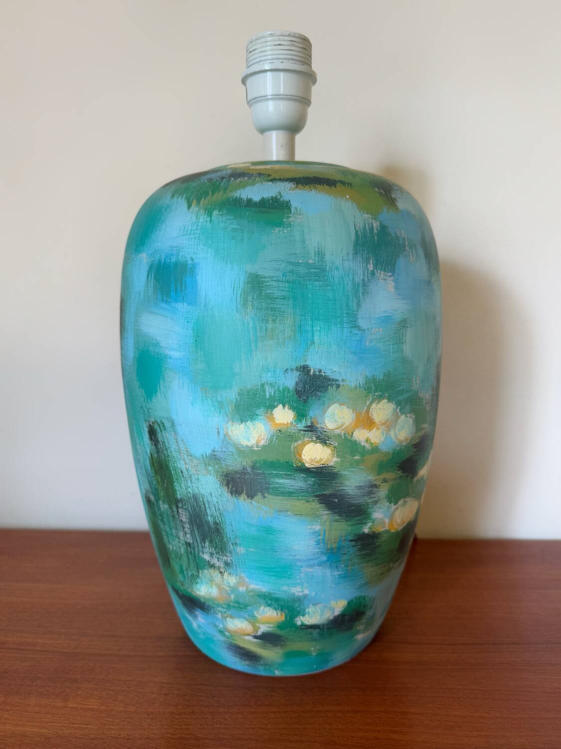 Louis Drimmer “Water Lilies” lamp from the 80s