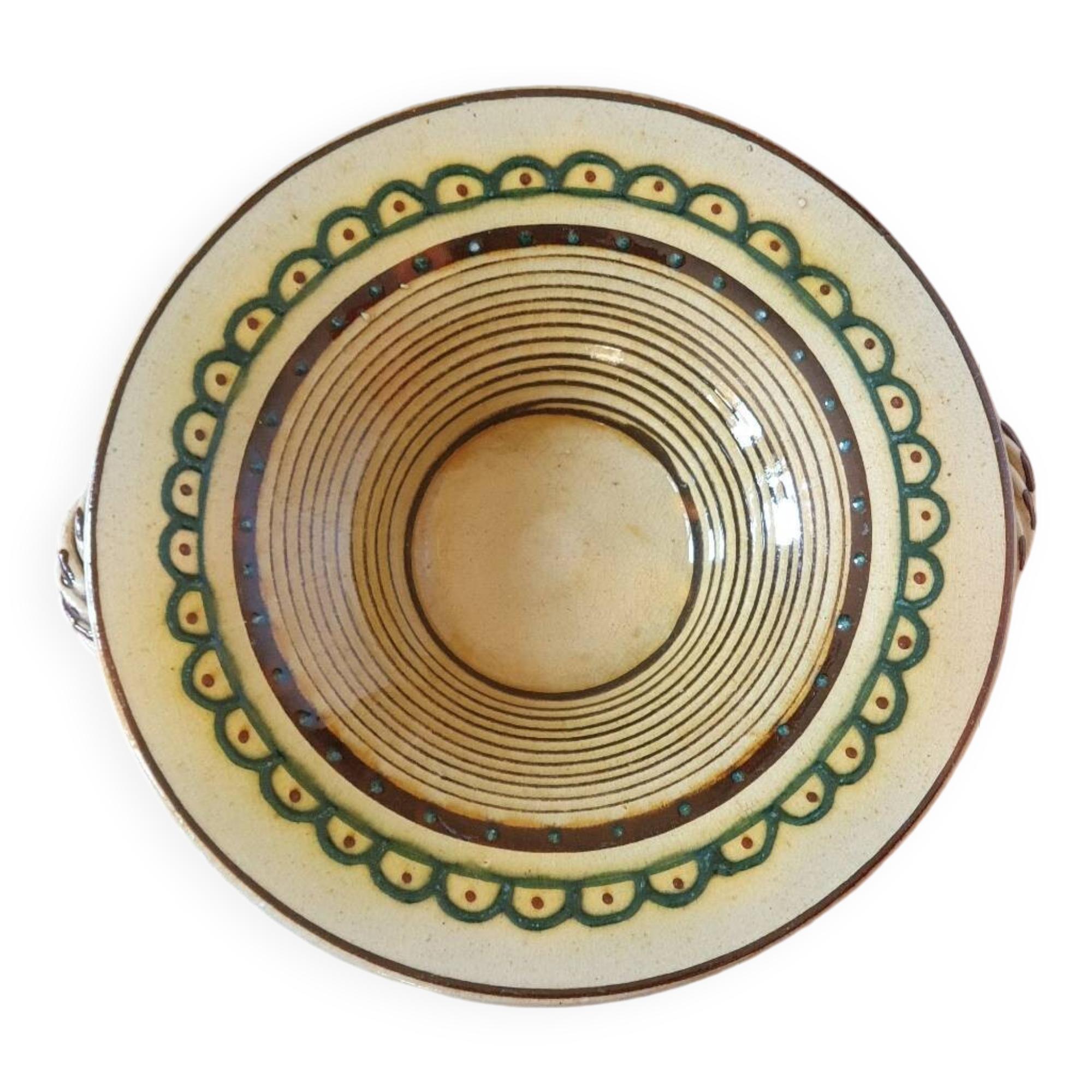 Plat émaillé Vallauris