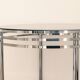 Vintage 70s chrome coffee table