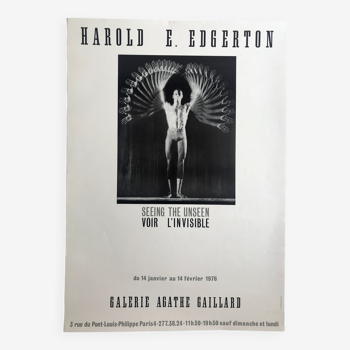 Original poster by Harold EDGERTON, Galerie Agathe Gaillard, 1976
