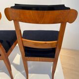 Biedermeier Chairs in Cherry Wood, Germany, 1830s, Set of 5