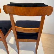 Biedermeier Chairs in Cherry Wood, Germany, 1830s, Set of 5