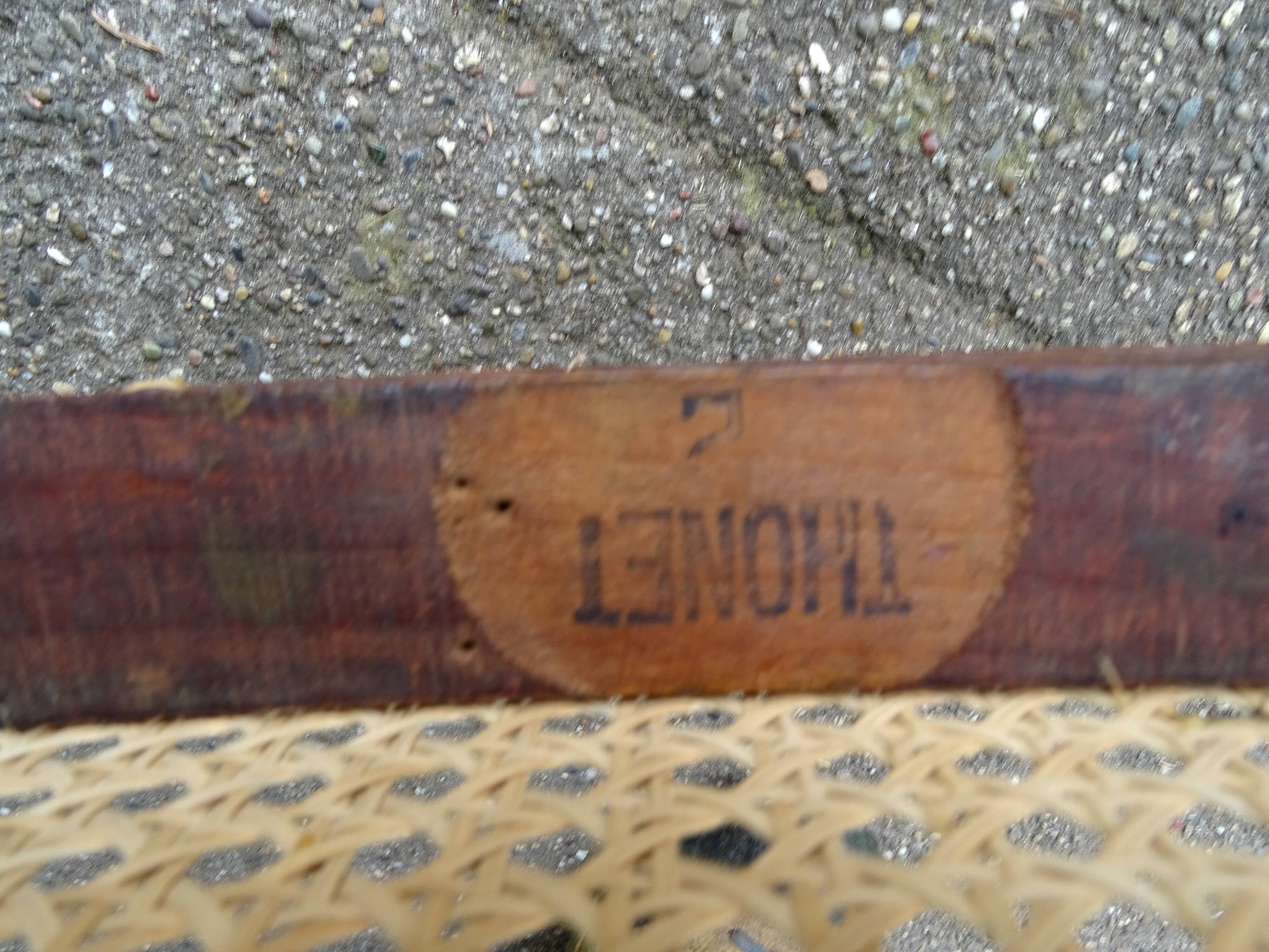 Thonet armchair No. 221, "bronze" inlays 1905 perfect caning