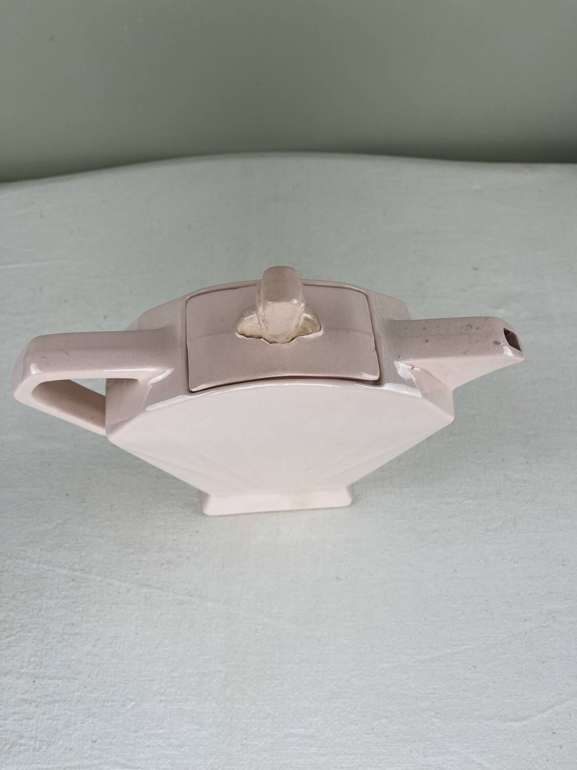 Art Deco pink teapot