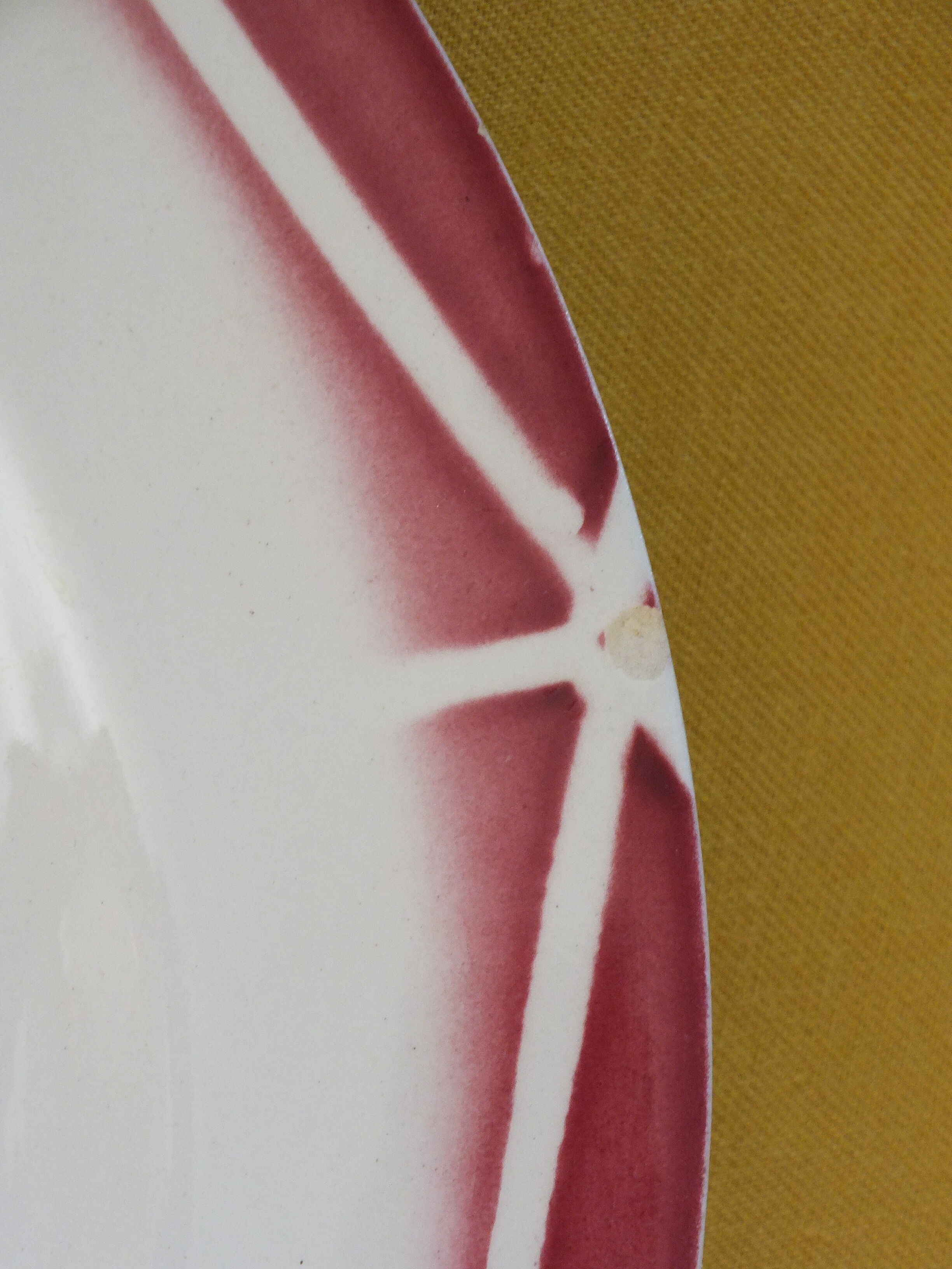 6 flat plates vintage Digoin Sarreguemines model Cibon Lot 3