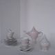 Porcelain coffee set "Rose Triton" by Arje Griegst for Royal Copenhagen | 1970s