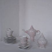 Porcelain coffee set "Rose Triton" by Arje Griegst for Royal Copenhagen | 1970s