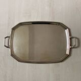 Silver metal tray