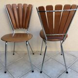 Set of 2 fan chairs 70 in skai