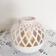 Anthropologie Diamond-Pierced Hurricane Tealight Holder