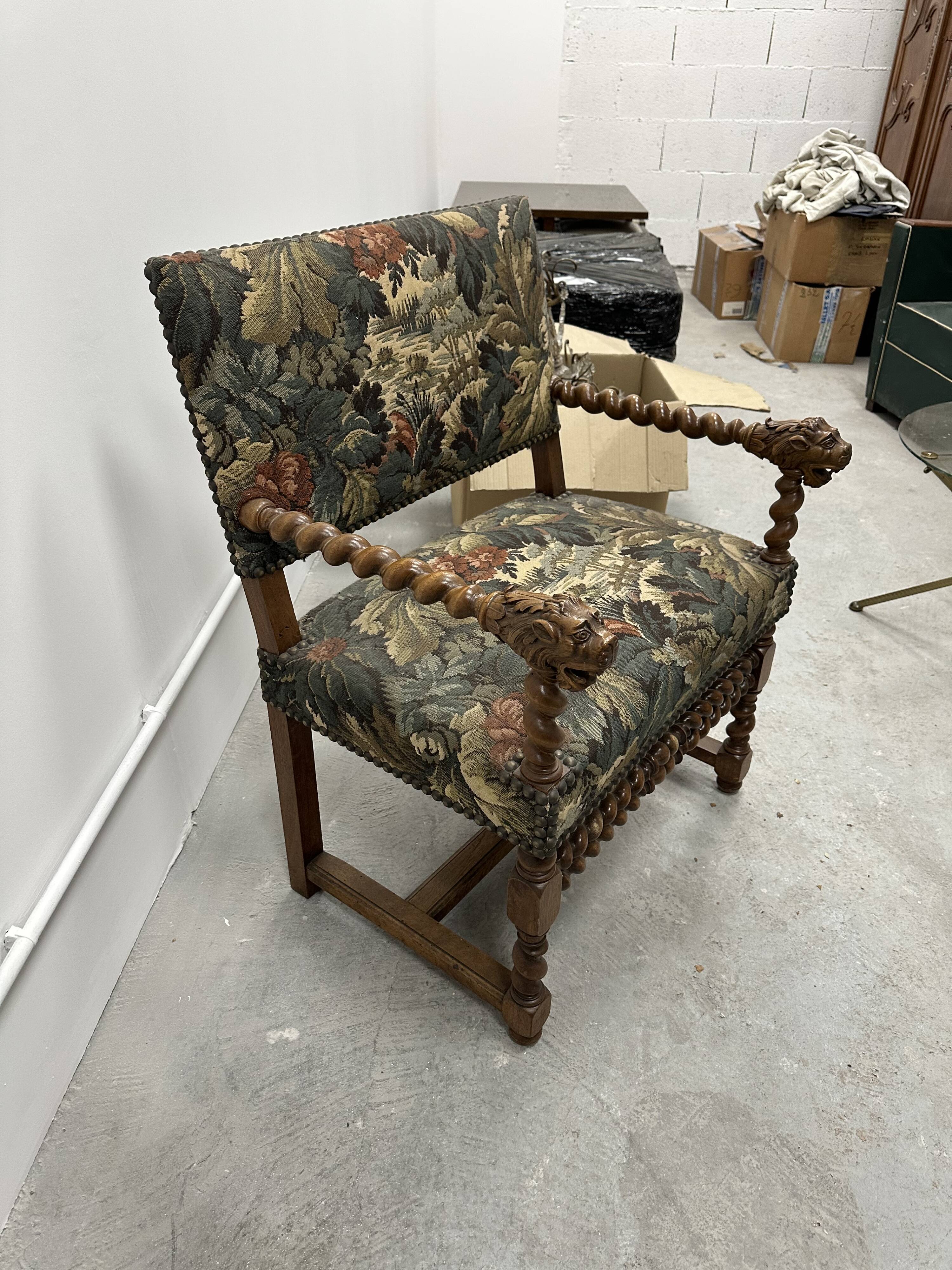 12th-century style armchair