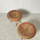 Pair of rattan stools 1960