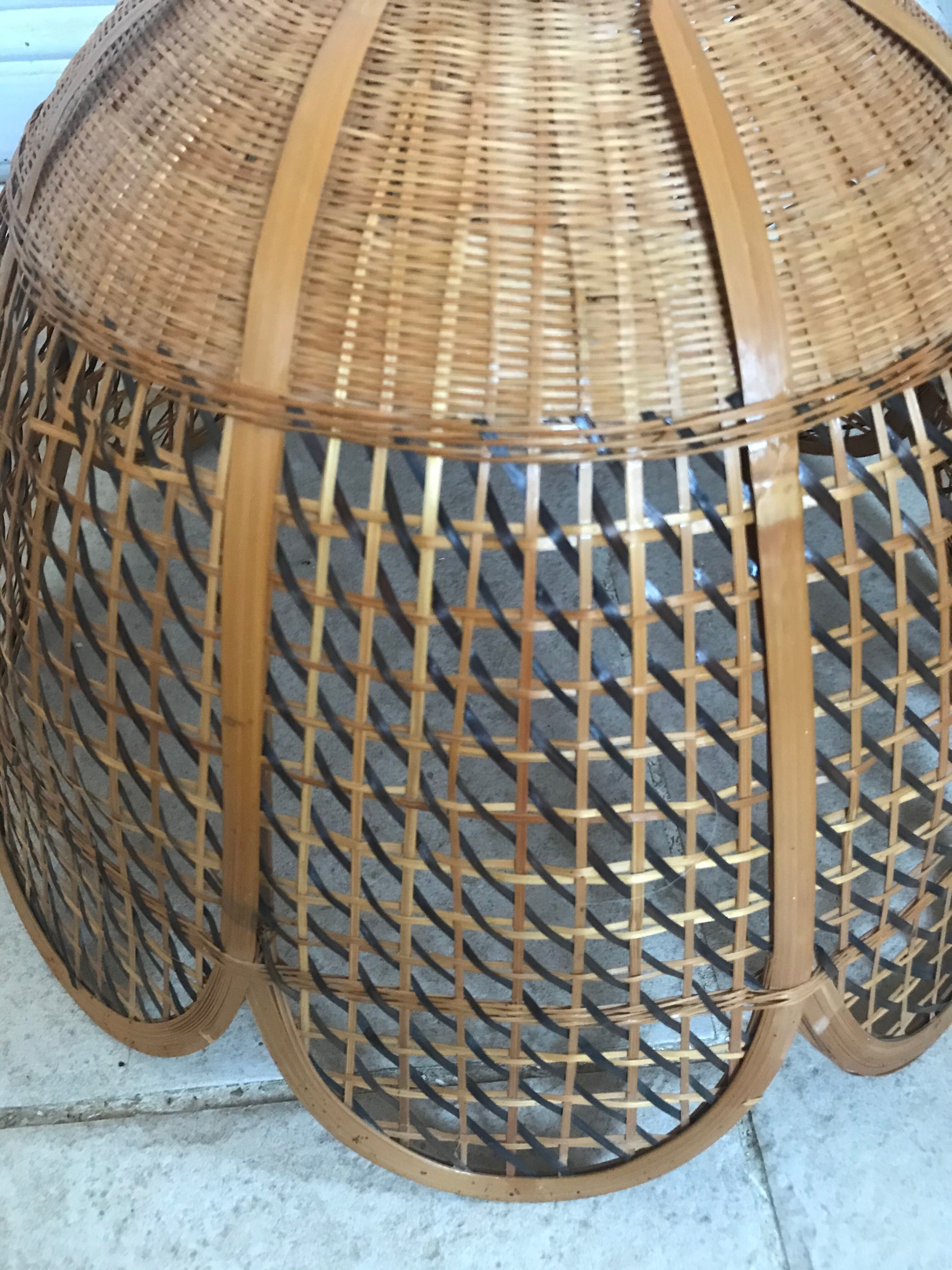 Vintage rattan hanging