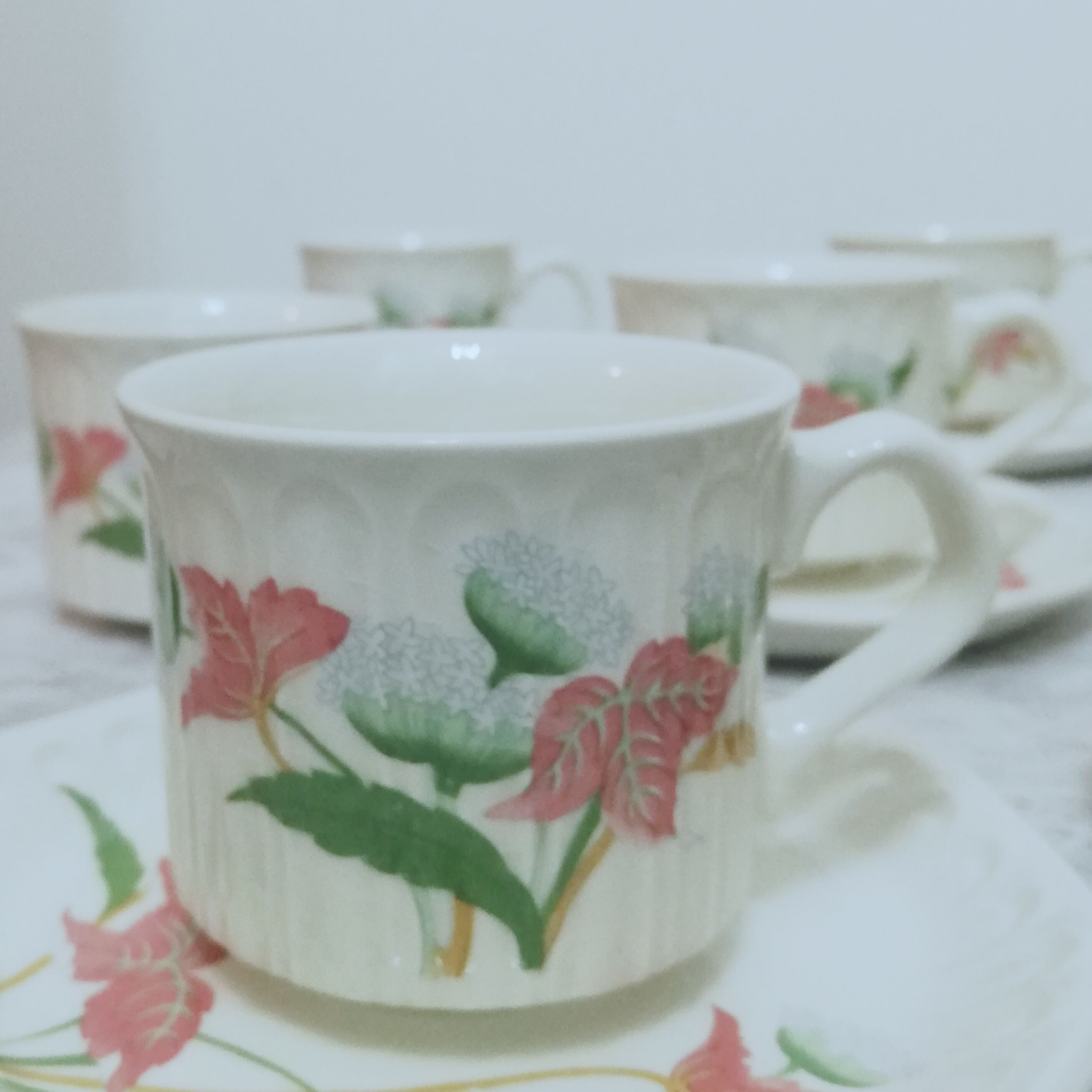 Pontesa Spanish porcelain coffee set