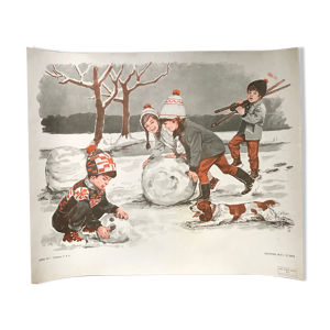 Affiche d'école Noël