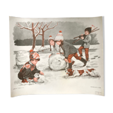 Affiche d'école Noël