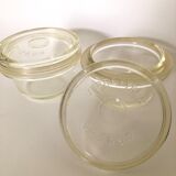Set of two Pyrex jars