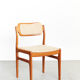 Johannes Andersen teak dining chairs for Uldum