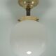 Opaline globe ceiling lamp