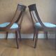 Chaises gondoles empire