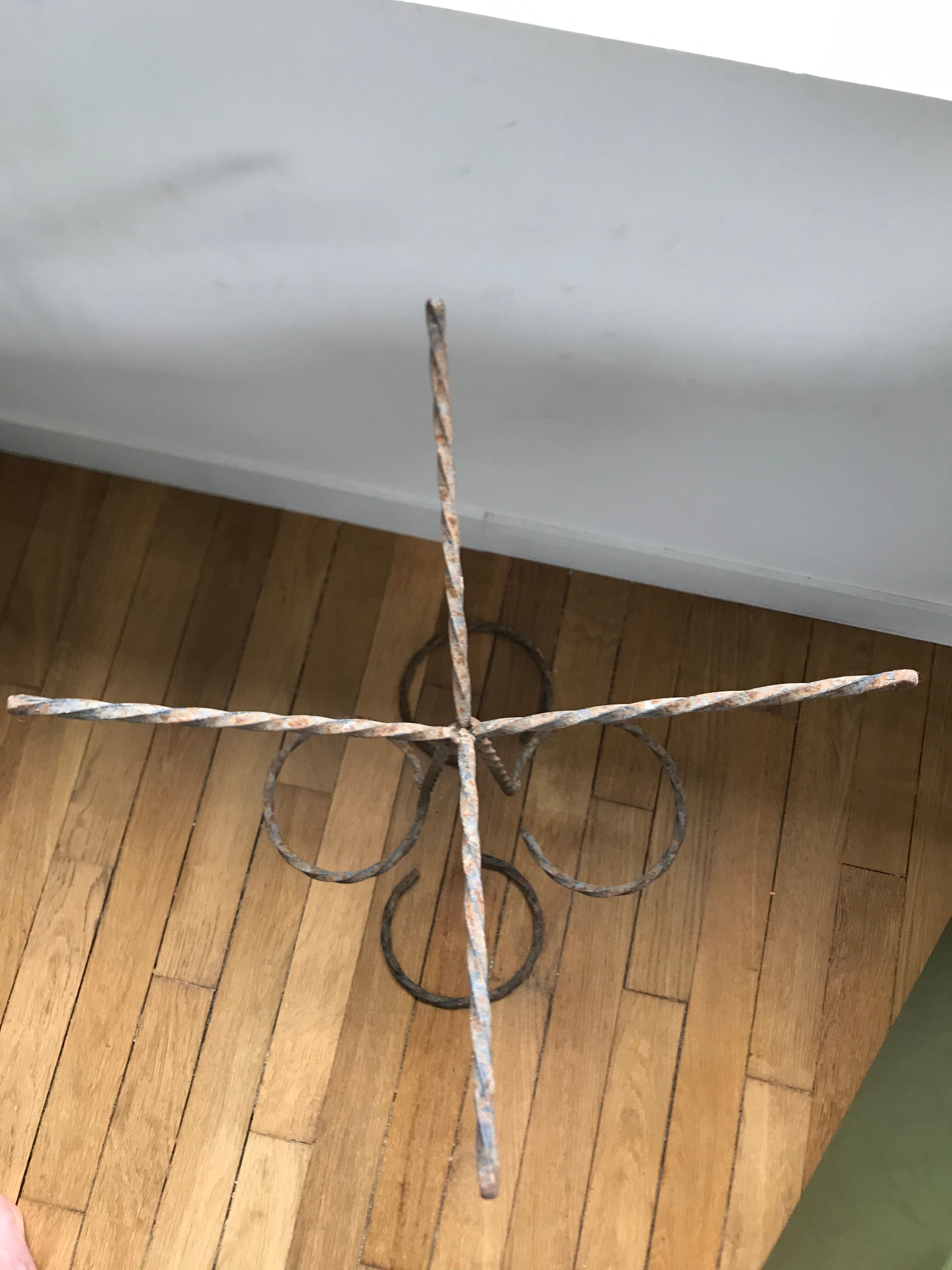 Wrought iron plant holders