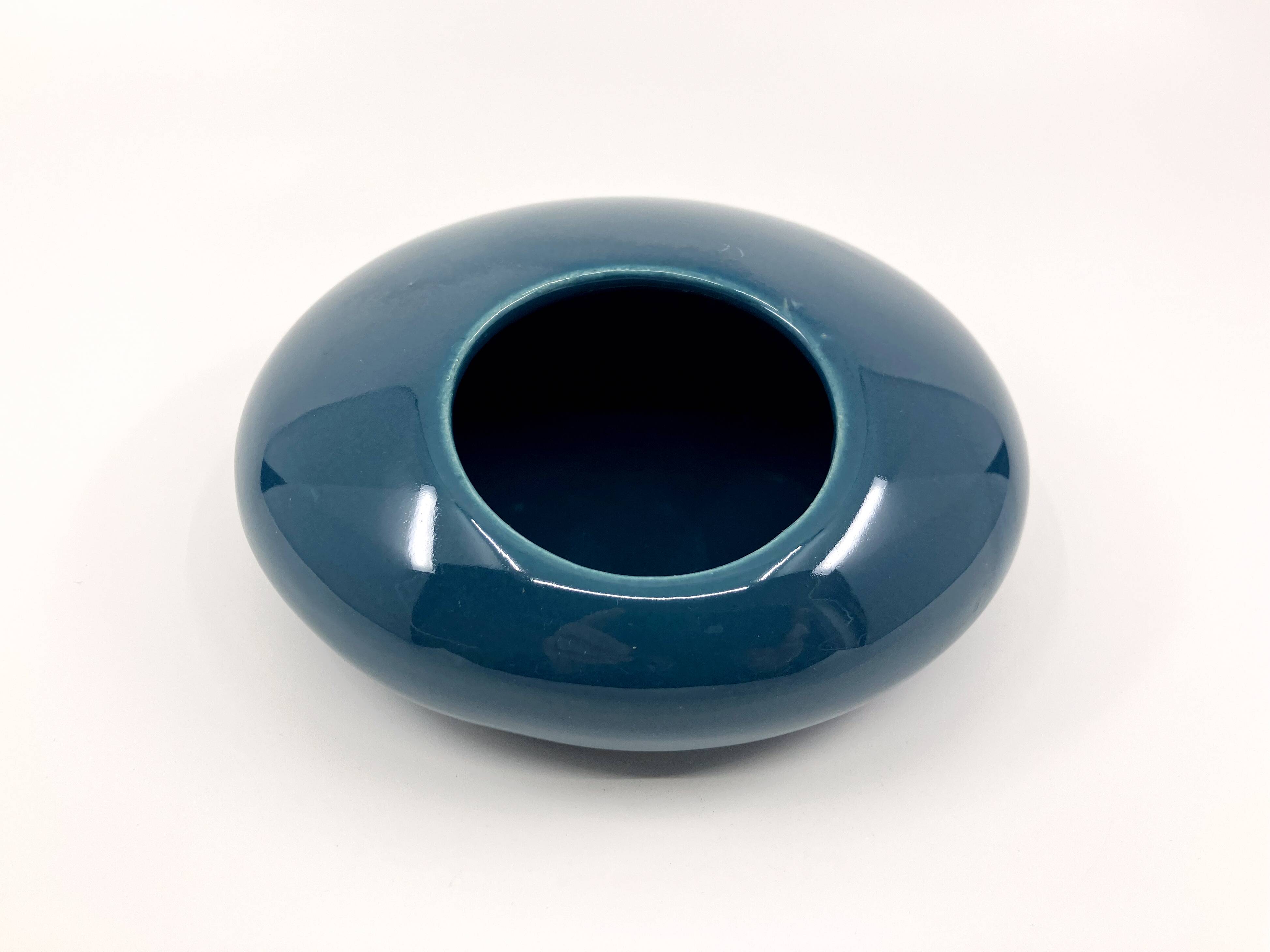 Ceramic vase/ashtray/empty tray • cera sapa • space age 1970 • france