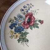 Plat compotier ancien villeroy et boch 1584 décor floral