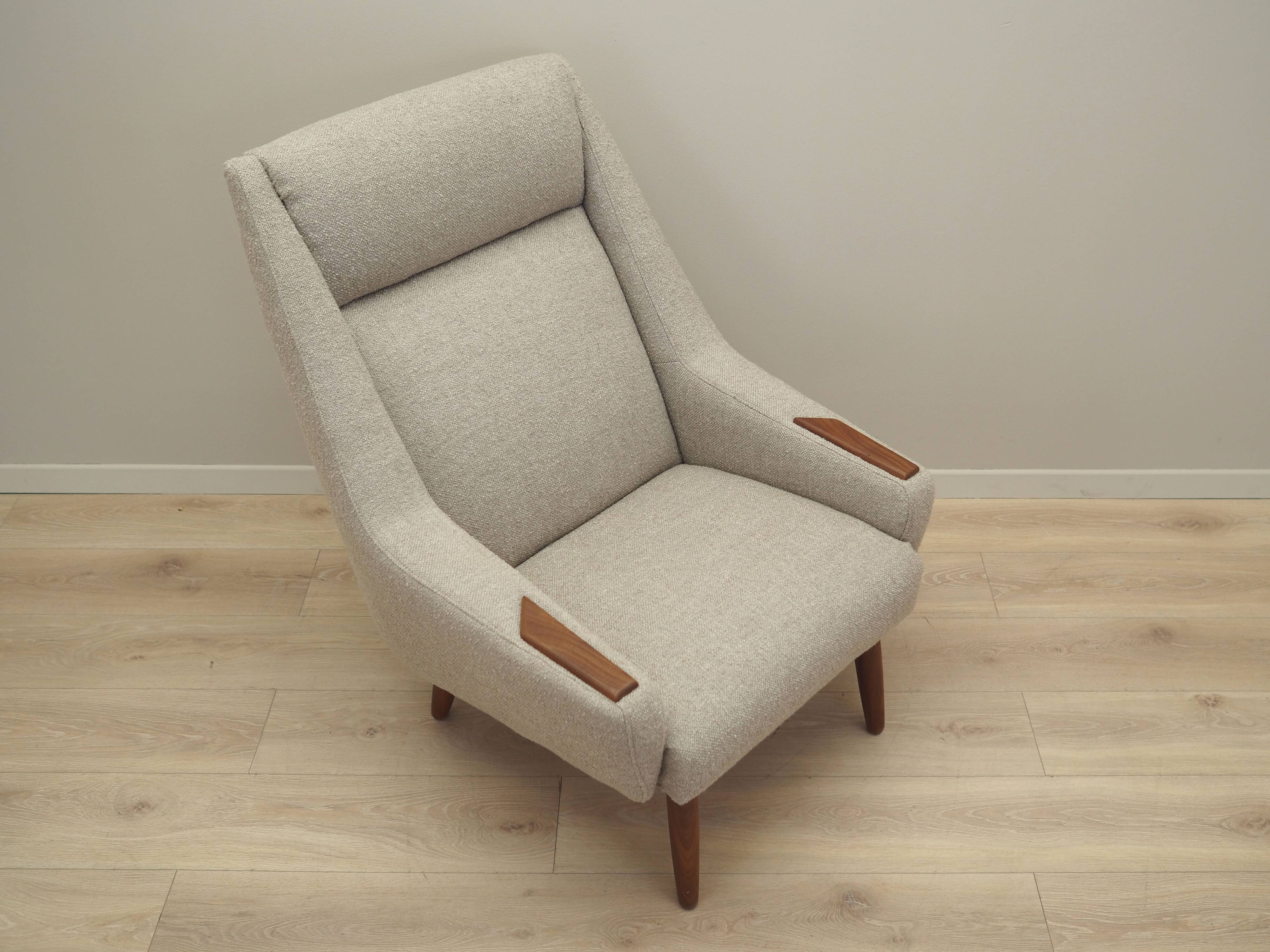 Fauteuil en teck, design danois, années 1960, production : Danemark