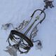 large chandelier 1900 in silvered metal