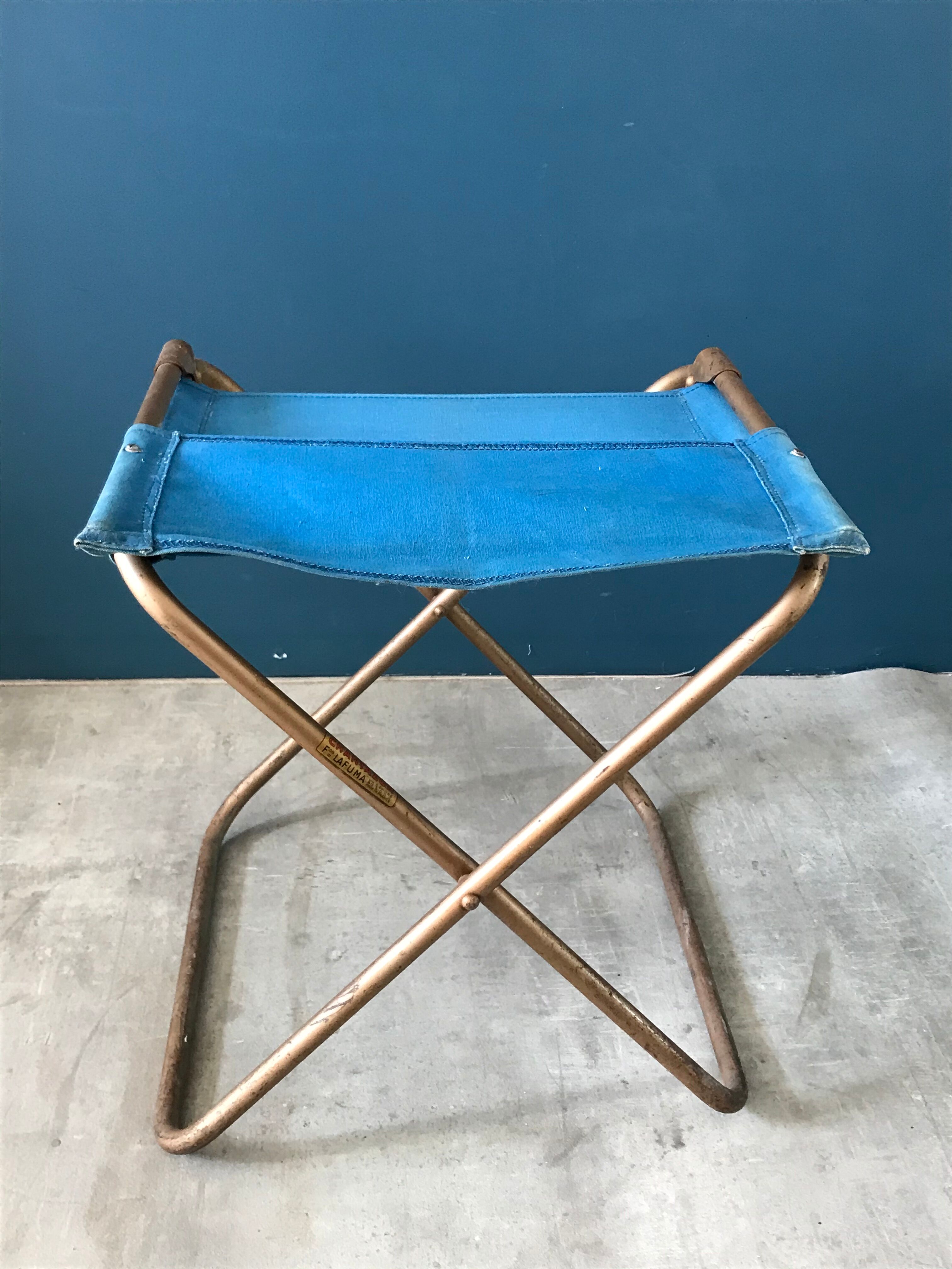 Chaise de camping vintage