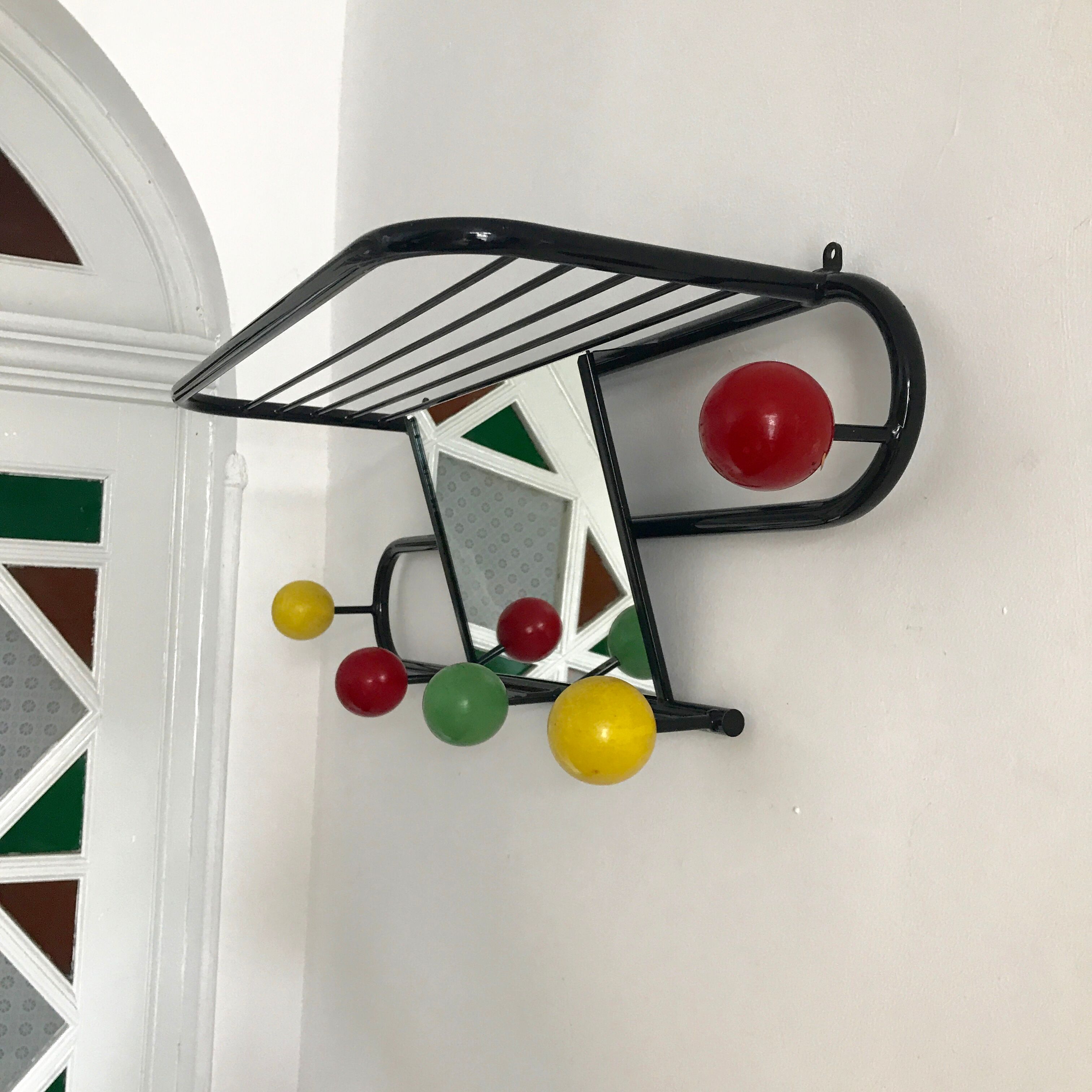 Coat rack vintage balls