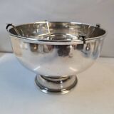Silver-plated metal champagne bucket