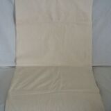 Old sheet in mixed fabric in ecru/beige color