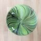 Green jungle chic ovoid glass vase