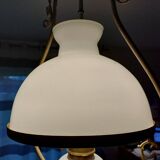19th century white opaline pendant light